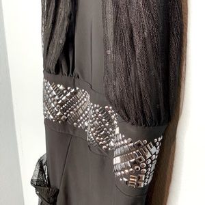 Black Bedazzled Mini Dress